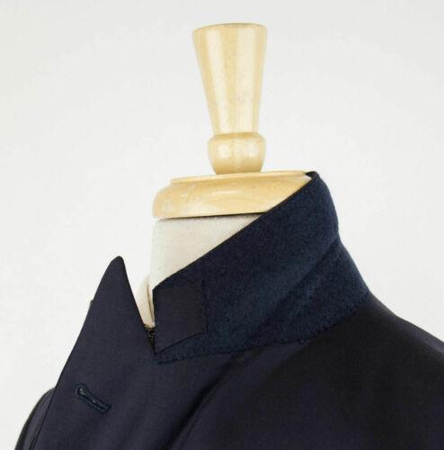 Cashmere Satin Double Breasted Tuxedo Suit - Navy Blue