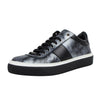 Portman Leather Lace-Up Low-Top Sneakers - Gray / Black