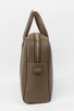 Medium Buckley Trapeze Pebbled Leather Briefcase Bag - Light Brown