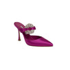 Satin Maidugur Embellished Mules - Pink