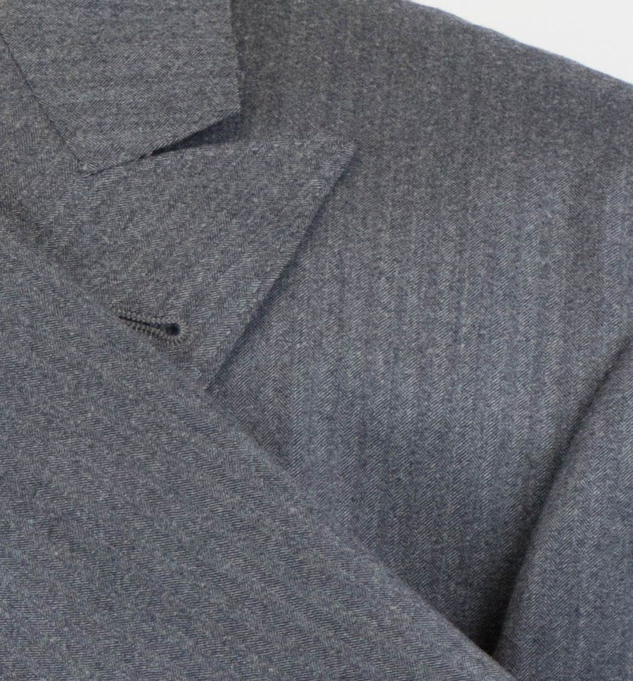 Wool Blend 3/2 Button Sport Coat - Gray