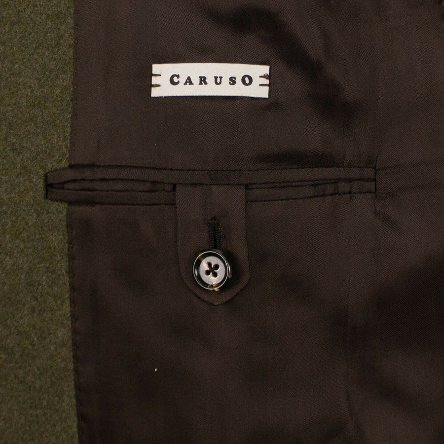 Wool Blend Toggle Jacket - Green