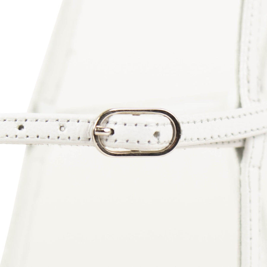 Kadreyana 100mm Caged Sandal Pumps - White