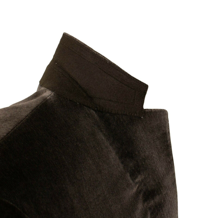 Drop 7 Velvet Cotton Blend 3 Roll 2 Button Sport Coat - Brown