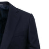 Drop 8 Plaid 3 Roll 2 Button Wool Blend Sport Coat - Navy Blue