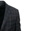 Drop 6 Plaid 3 Roll 2 Button Wool Sport Coat - Gray / Blue