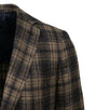 Drop 8 Plaid Two Button Silk Blend Sport Coat - Brown