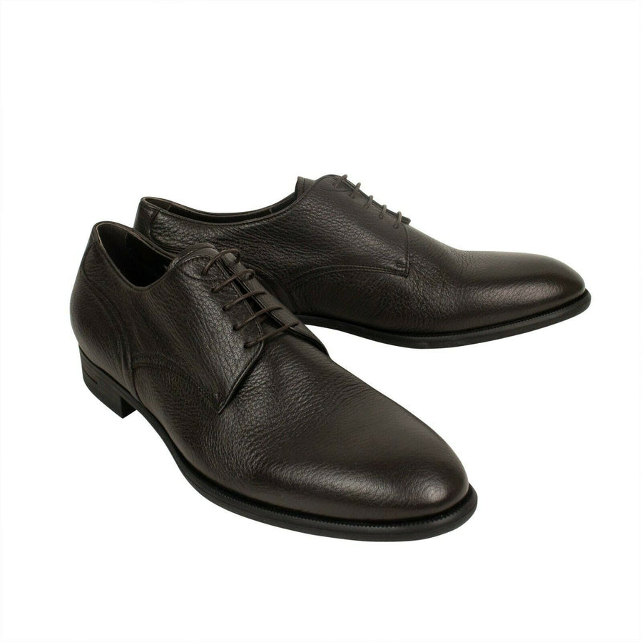 Leather Oxford Shoes - Brown