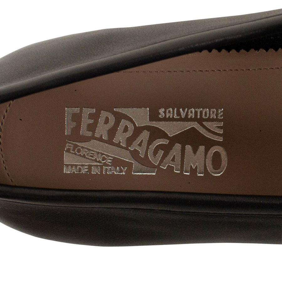 Tweed Leather 'Gancini' Dress Shoes - Black