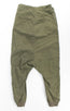 Cotton Cropped Drop Crotch Lounge Pants - Green
