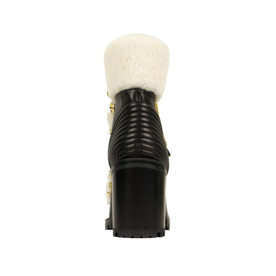 'Yetita' Shearling Hiking Boot - Black