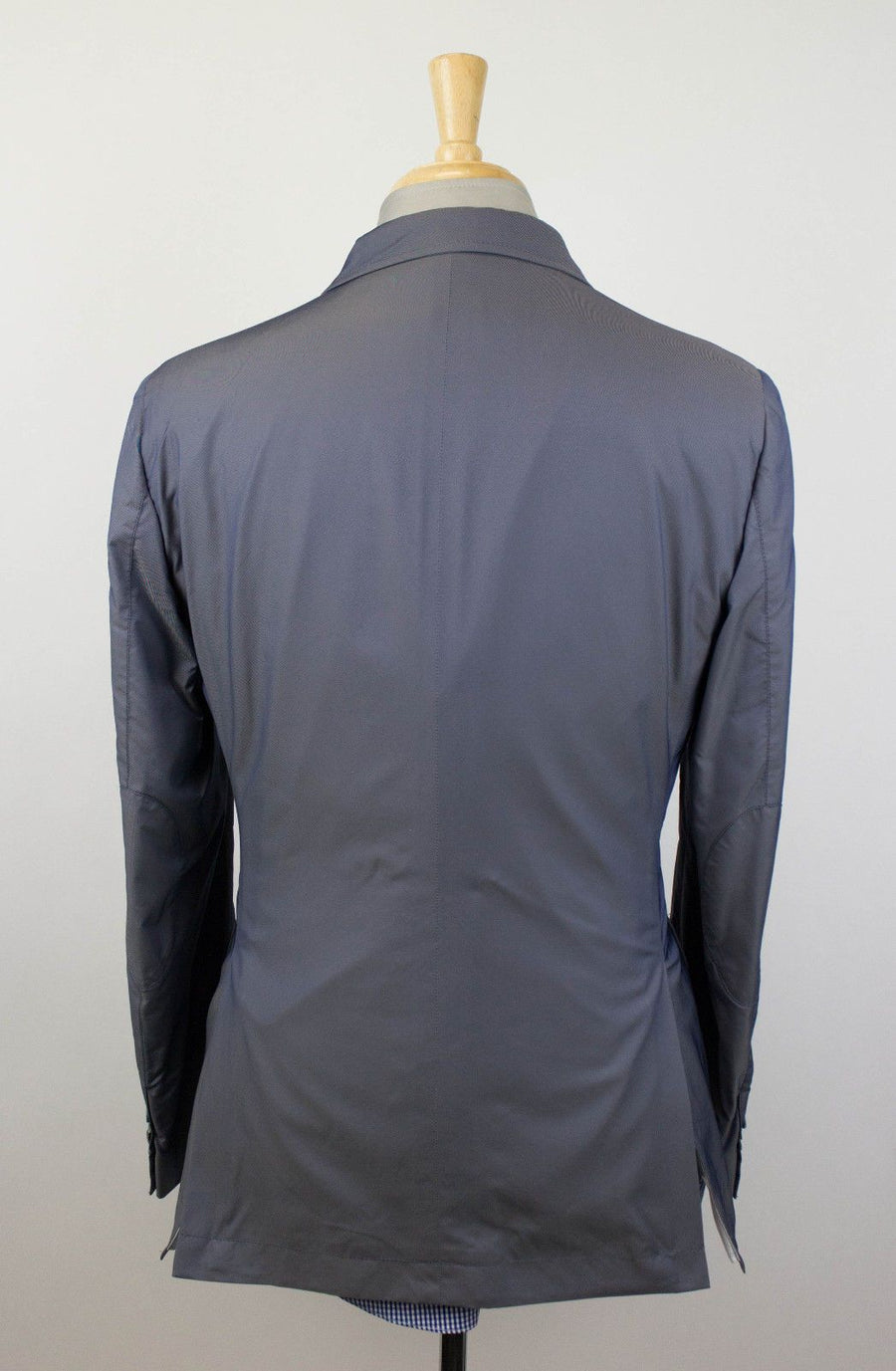 Nylon Blend Trench Coat - Gray