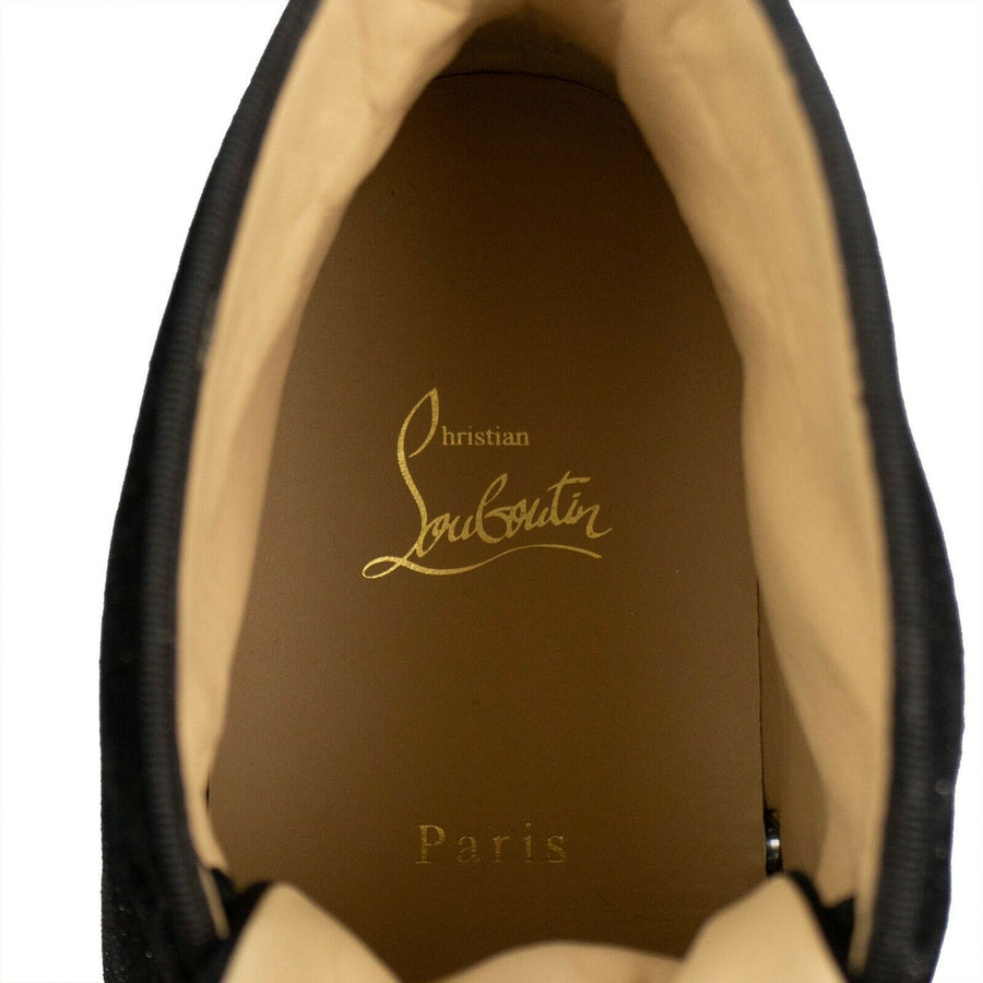 Men's Suede Orlato Hi-Top Sneakers - Black