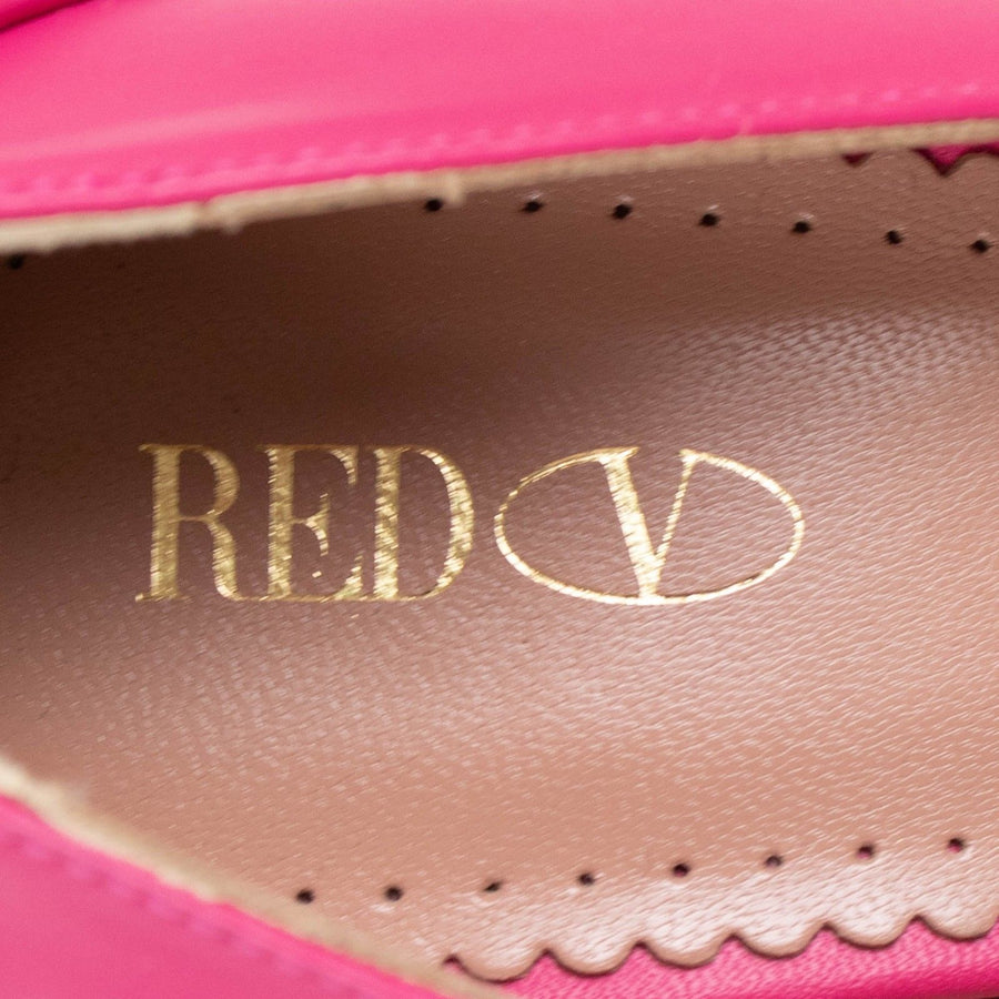 Leather Owl Face Pumps - Pink