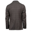 Drop 8 Plaid Cotton Blend 3 Roll 2 Button Slim Fit Suit - Brown