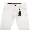 White Cotton Blend  Jeans Pants