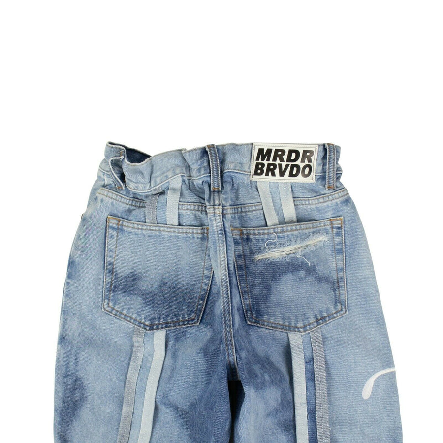 OFF WHITE c/o VIRGIL ABLOH X MURDER BRAVADO Denim Ripped Pants