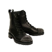 'TS Croc' Spiked-Cap Booties - Black