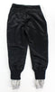 Satin W/ Drawstrings Fleece Zipper Lounge Pants - Black