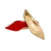 'Follies Strass' Mesh Flats - Gold