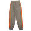 Loose Fit Logo Side Stripe Track Pants - Gray