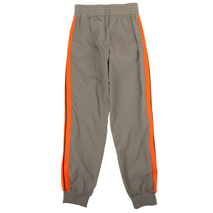 Loose Fit Logo Side Stripe Track Pants - Gray