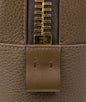 Medium Buckley Trapeze Pebbled Leather Briefcase Bag - Light Brown