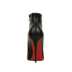 'Eloise' Leather Ankle Boots - Black