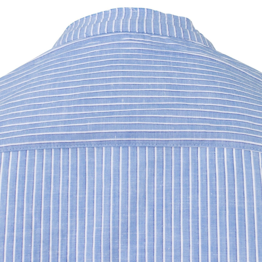 Malibu Mid Length Striped Shirt - Blue