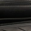 Leather Intrecciato Continental Wallet - Black