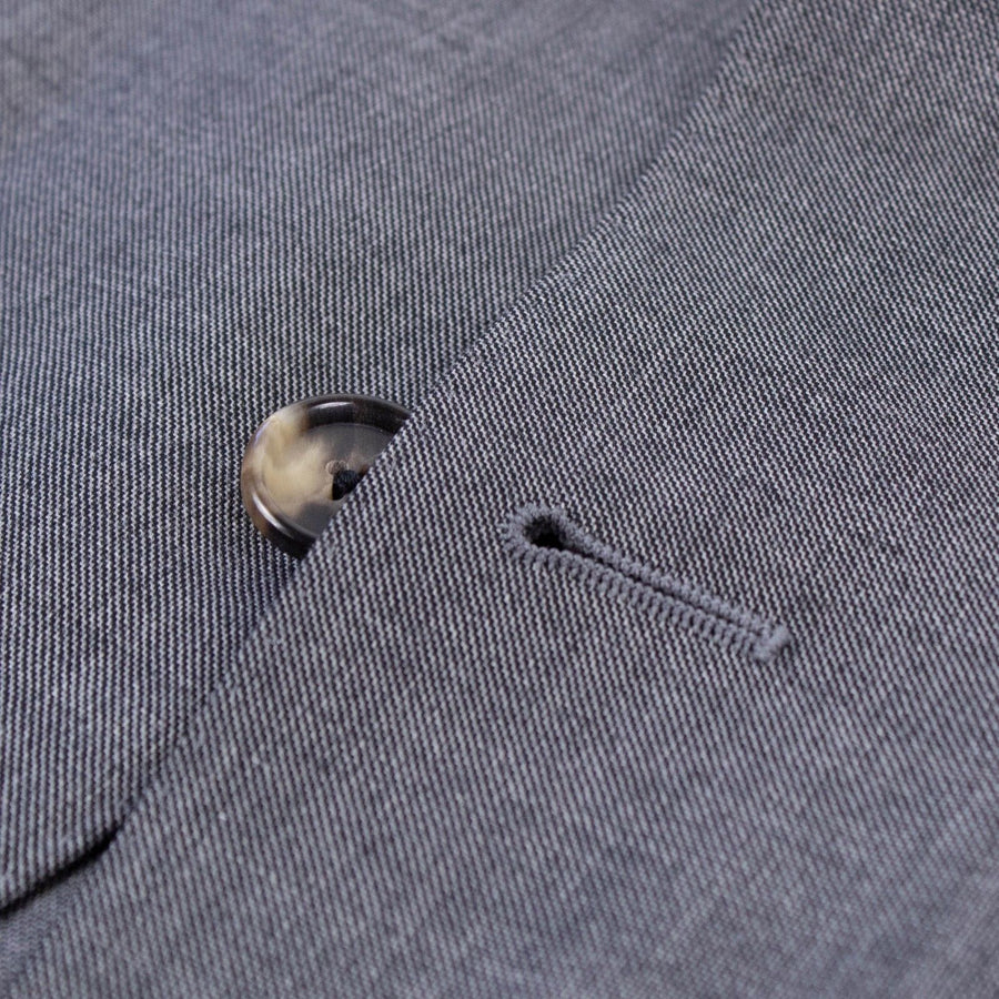 Drop 8 Wool Three Roll Two Button Suit - Gray