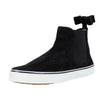 Black With Bow High Top Suede Sneakers
