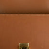 Shiny Calfskin Leather Medium Triomphe Cross Body Bag - Tan