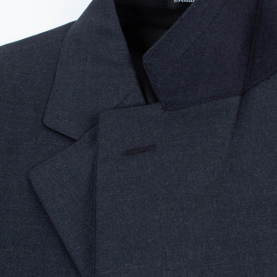 Drop 8 Three Button Solid Suit - Charcoal Grey