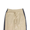 Velour Side Stripe Track Pants - Beige