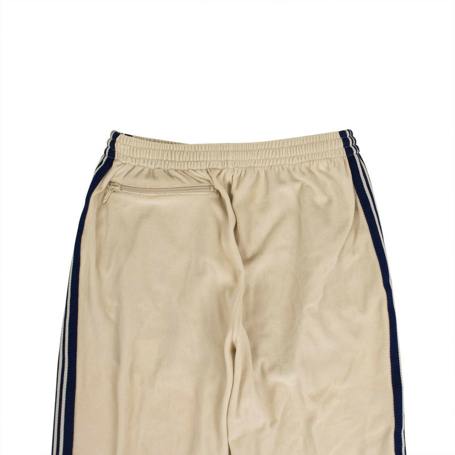 Velour Side Stripe Track Pants - Beige