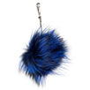 Fox Fur & Leather Monster Cube Charm - Blue