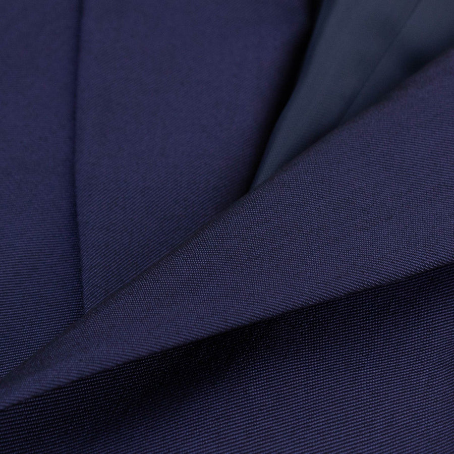 Drop 8 Solid Wool Blend Two Button Suit - Navy