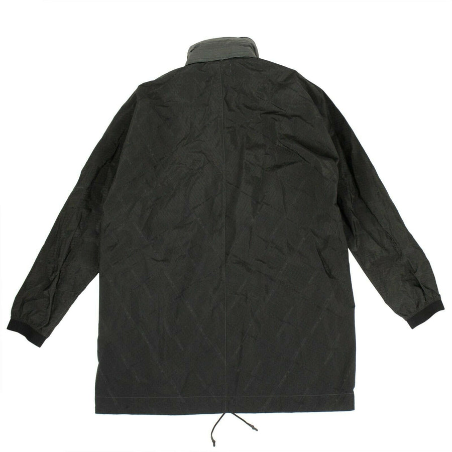 Si House Check Zip-Up Lightweight Jacket - Black