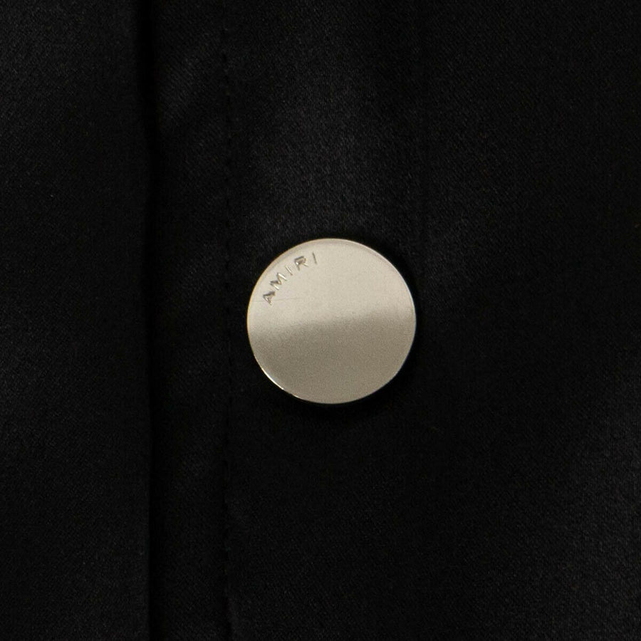 Lovers Embellished Silk Baseball Bomber Jacket - Black