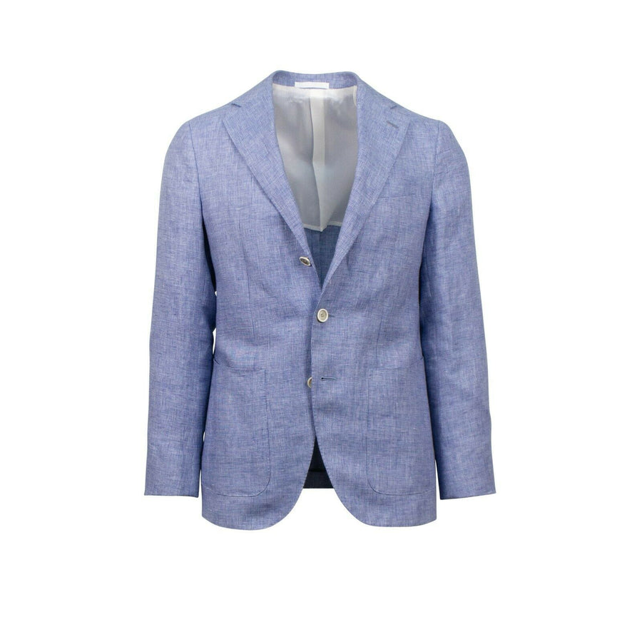 Drop 8 3 Roll 2 Button Linen Sport Coat - Blue