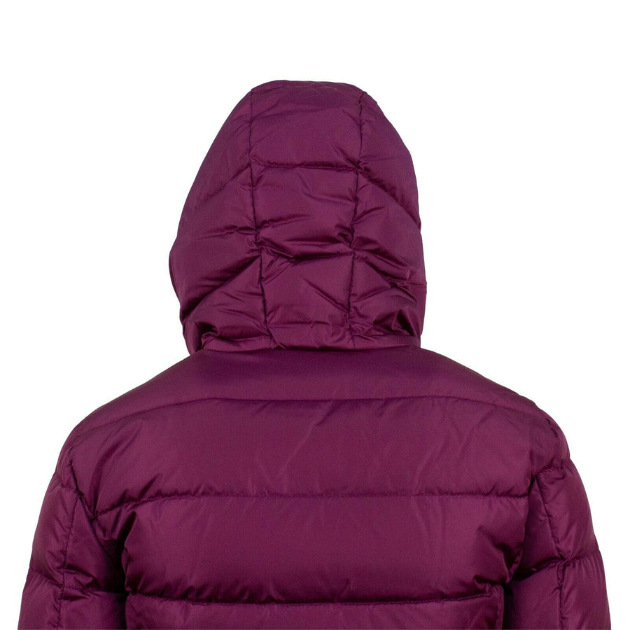 'Betula' Down Filled Quilted Puffer Coat - Purple