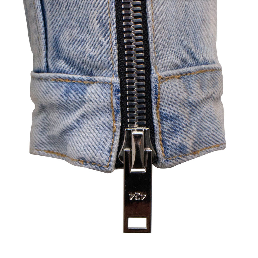 Mechanic Wash Denim Trucker Jacket - Light Indigo