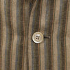 Striped 3 Roll 2 Button Silk Blend Sport Coat - Brown