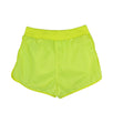Rubber-Appliqued Shell Shorts - Neon Yellow