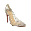 Degrastrass Pvc Crystal 100mm Pumps - Clear / Silver Glitter