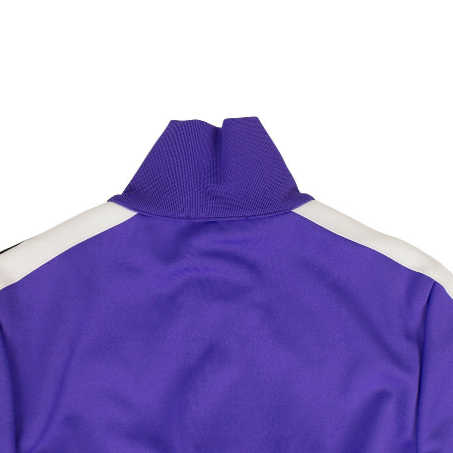 Cropped Zip-Up Track Jacket - Purple