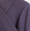 Cashmere Blend Double Breasted Sport Coat - Purple
