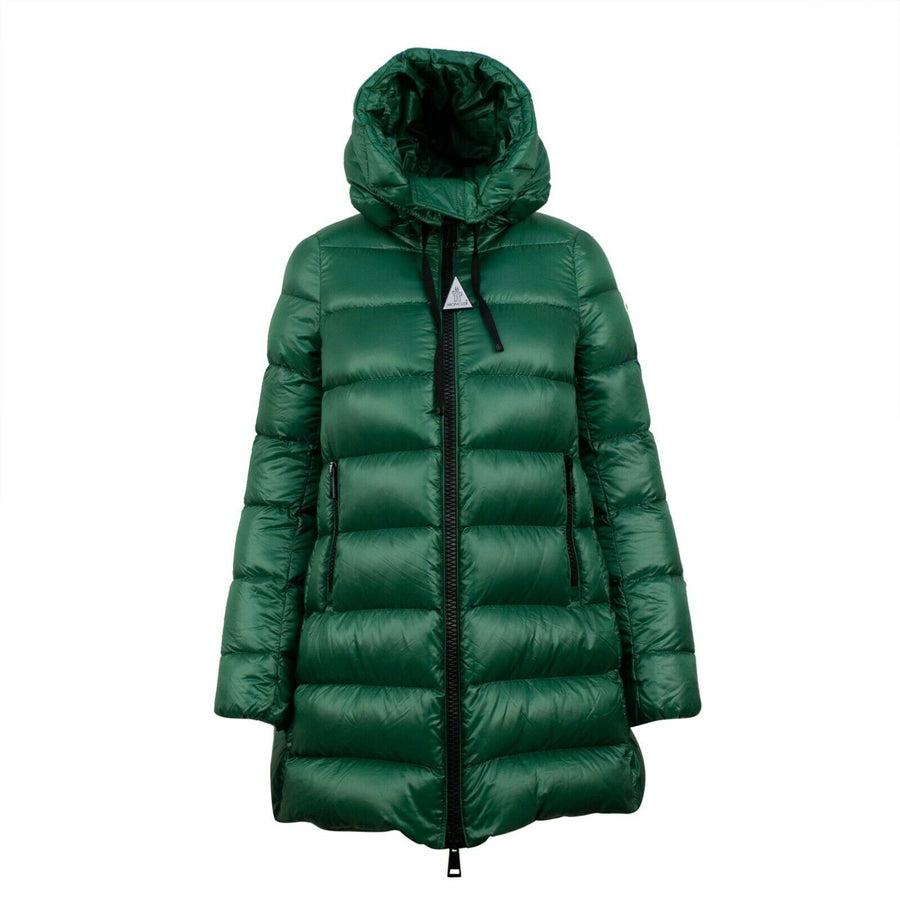 'Suyen' Down Filled Quilted Puffer Parka Coat - Green
