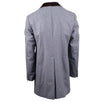 Gray Tweed Wool Slim Fit Coat